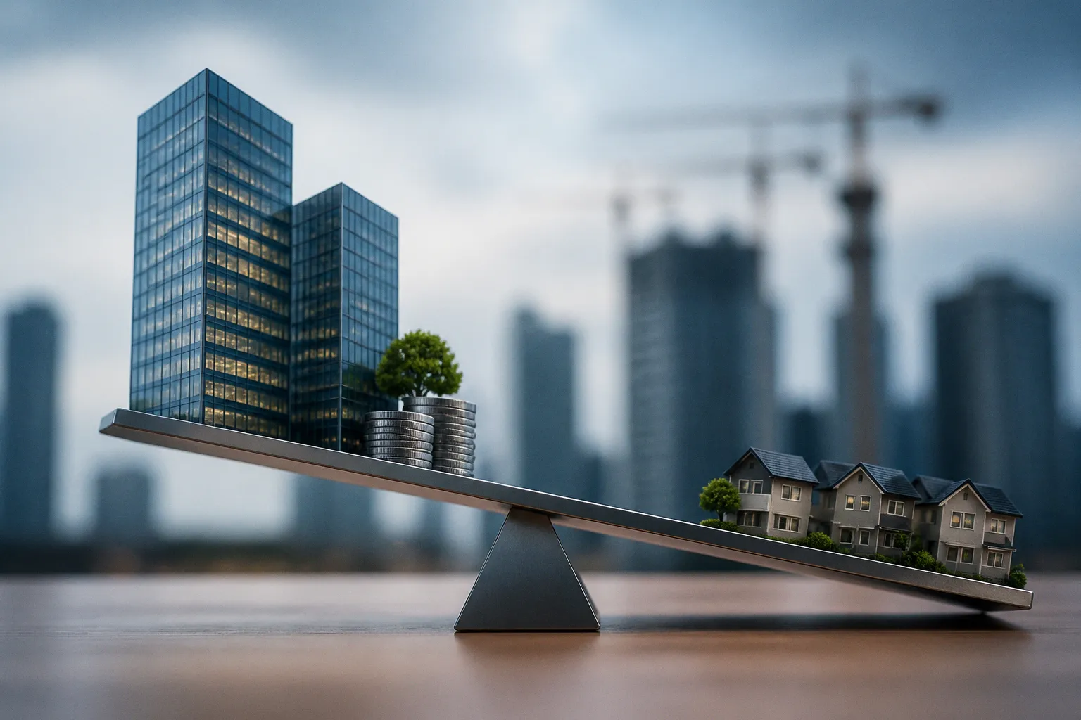 Dwuprędkościowy rynek nieruchomości: boom w biurach i REIT-ach przy słabnącej sprzedaży mieszkań